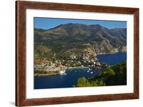 Assos Village, Cephalonia, Ionian Islands, Greek Islands, Greece, Europe-Tuul-Framed Photographic Print