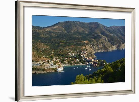 Assos Village, Cephalonia, Ionian Islands, Greek Islands, Greece, Europe-Tuul-Framed Photographic Print