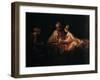 Assuerus, Haman and Esther, 1660-Rembrandt van Rijn-Framed Giclee Print