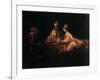 Assuerus, Haman and Esther, 1660-Rembrandt van Rijn-Framed Giclee Print