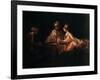 Assuerus, Haman and Esther, 1660-Rembrandt van Rijn-Framed Giclee Print