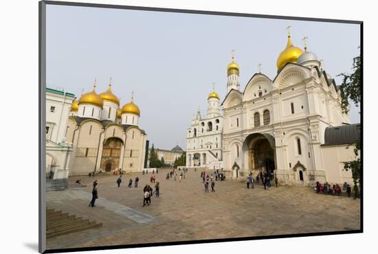 Assumption Cathedral, Ivan the Great Bell Tower, and Archangel Cathedral inside the Kremlin, UNESCO-Miles Ertman-Mounted Photographic Print