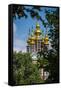 Assumption Church in the Novodevichy Convent, Moscow, Russia, Europe-Michael Runkel-Framed Stretched Canvas