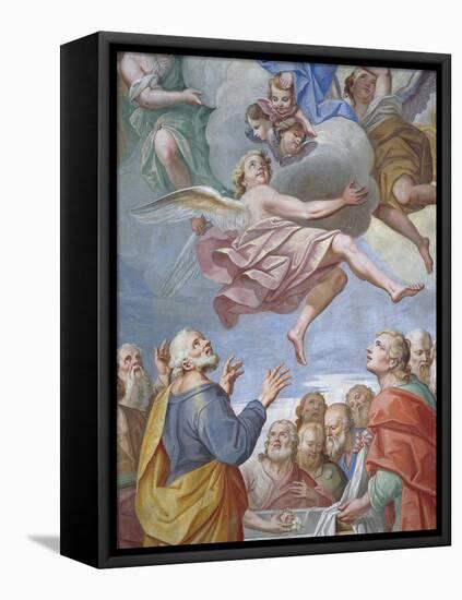 Assumption of Mary, Fresco-Giuseppe Mattia Borgnis-Framed Stretched Canvas