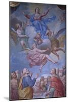 Assumption of Mary, Fresco-Giuseppe Mattia Borgnis-Mounted Giclee Print