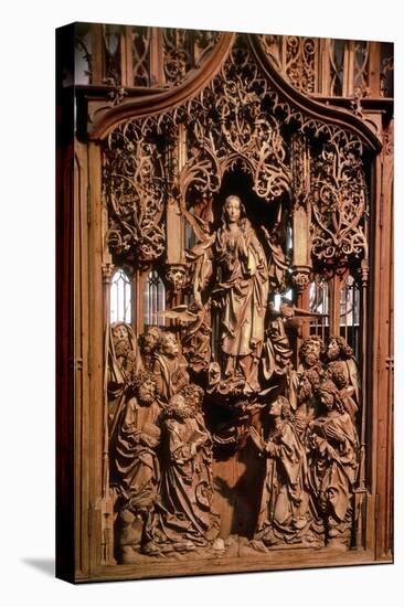 Assumption of the Virgin, Central Panel of the Marienaltar, 1505-10 (Limewood)-Tilman Riemenschneider-Stretched Canvas