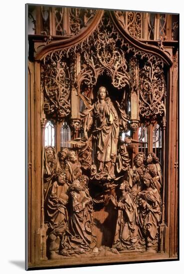 Assumption of the Virgin, Central Panel of the Marienaltar, 1505-10 (Limewood)-Tilman Riemenschneider-Mounted Giclee Print