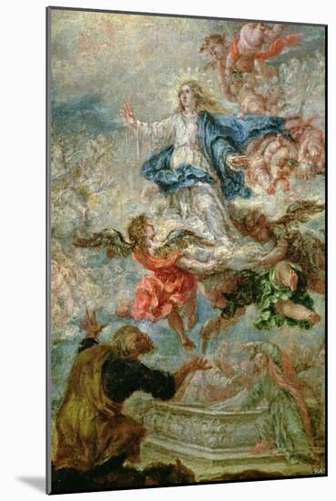 Assumption of the Virgin Mary, 1676-Juan de Valdes Leal-Mounted Giclee Print