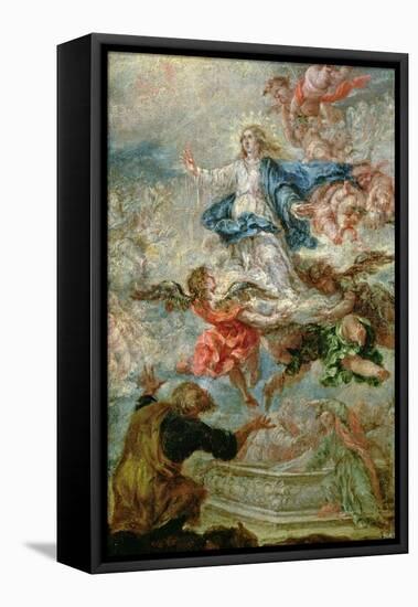 Assumption of the Virgin Mary, 1676-Juan de Valdes Leal-Framed Stretched Canvas