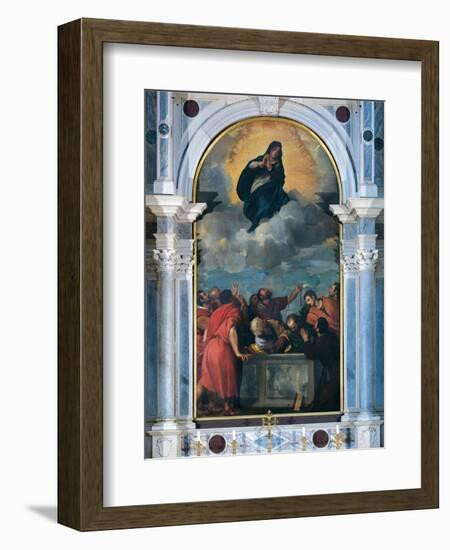 Assumption of the Virgin Mary-Titian (Tiziano Vecelli)-Framed Art Print