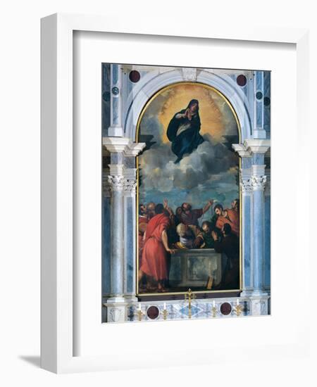 Assumption of the Virgin Mary-Titian (Tiziano Vecelli)-Framed Art Print