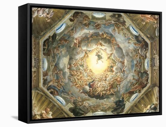 Assumption of the Virgin-Correggio-Framed Stretched Canvas