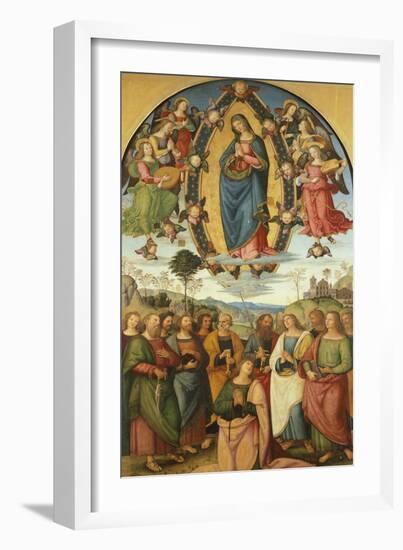 Assumption of Virgin-Bernardino Pinturicchio-Framed Giclee Print