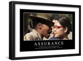Assurance: Citation Et Affiche D'Inspiration Et Motivation-null-Framed Photographic Print