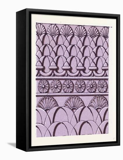 Assyrian and Persian Ornament-null-Framed Stretched Canvas