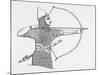 Assyrian Archer Wearing a Cuirass, from the Imperial Bible Dictionary, Published 1889-null-Mounted Giclee Print