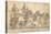 Assyrian Battle Scene with Standard Bearers-Layard's Nineveh-Stretched Canvas