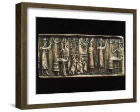 Assyrian Cylindrical Seal-null-Framed Giclee Print