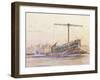 Assyrian Galley, Watercolour Reconstruction, Late 19th - Early 20th Century-Albert Sebille-Framed Giclee Print