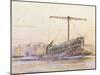 Assyrian Galley, Watercolour Reconstruction, Late 19th - Early 20th Century-Albert Sebille-Mounted Giclee Print