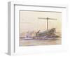 Assyrian Galley, Watercolour Reconstruction, Late 19th - Early 20th Century-Albert Sebille-Framed Giclee Print