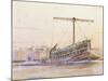 Assyrian Galley, Watercolour Reconstruction, Late 19th - Early 20th Century-Albert Sebille-Mounted Giclee Print