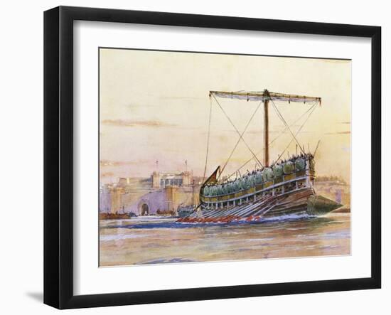 Assyrian Galley-null-Framed Giclee Print