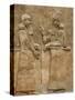 Assyrian Low-Relief of Sargon II and Dignitary-null-Stretched Canvas