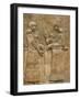 Assyrian Low-Relief of Sargon II and Dignitary-null-Framed Photographic Print