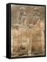 Assyrian Low-Relief of Two Civil Servants-null-Framed Stretched Canvas