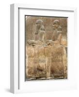 Assyrian Low-Relief of Two Civil Servants-null-Framed Photographic Print