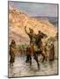 Assyrian Rabshakeh demands surrender of Jerusalem - Bible-William Brassey Hole-Mounted Giclee Print