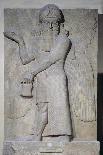 Relief Depicting a Winged Genie, from the Palace of Sargon II at Khorsabad, Iraq-Assyrian-Stretched Canvas