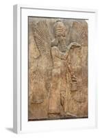 Assyrian Relief of Winged Genie-null-Framed Photographic Print