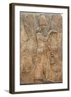 Assyrian Relief of Winged Genie-null-Framed Photographic Print