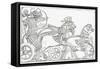 Assyrian War Chariot, from the Imperial Bible Dictionary-null-Framed Stretched Canvas