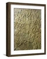 Assyrians Conquering Lachish in 701 BC, Relief from Sennacherib's Palace in Nineveh, Iraq-null-Framed Giclee Print