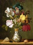 Irises, Roses and Other Flowers in a Porcelain Vase, 1622-Ast-Framed Stretched Canvas