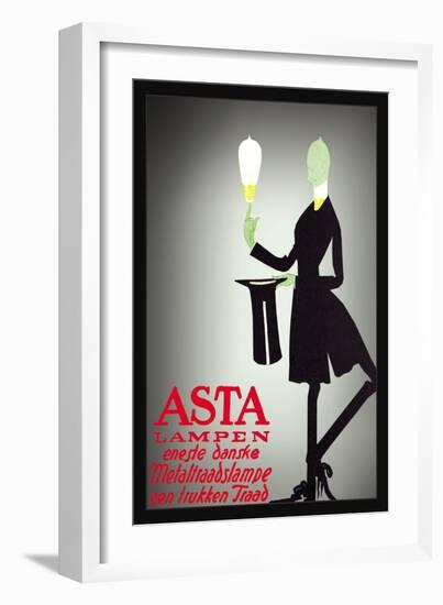Asta Lampen-Valdemar Andersen-Framed Art Print