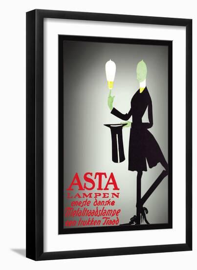 Asta Lampen-Valdemar Andersen-Framed Art Print