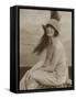Asta Nielsen Danish Actress of Stage and Screen Wearing a Cloche Hat with an Enormous Feather-null-Framed Stretched Canvas
