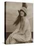 Asta Nielsen Danish Actress of Stage and Screen Wearing a Cloche Hat with an Enormous Feather-null-Stretched Canvas