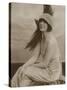 Asta Nielsen Danish Actress of Stage and Screen Wearing a Cloche Hat with an Enormous Feather-null-Stretched Canvas