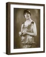 Asta Nielsen Danish Actress of Stage and Screen-null-Framed Photographic Print