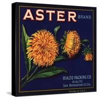 Aster Brand - San Bernardino, California - Citrus Crate Label-Lantern Press-Stretched Canvas