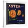 Aster Brand - San Bernardino, California - Citrus Crate Label-Lantern Press-Framed Art Print