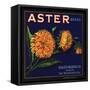 Aster Brand - San Bernardino, California - Citrus Crate Label-Lantern Press-Framed Stretched Canvas