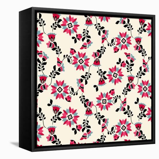 Aster Floral-null-Framed Stretched Canvas