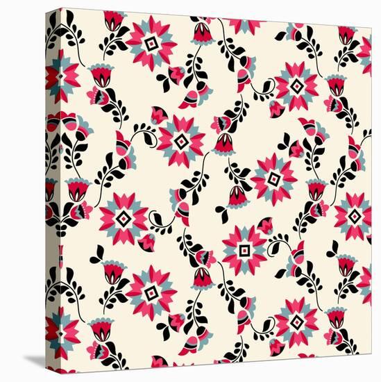 Aster Floral-null-Stretched Canvas