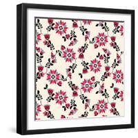 Aster Floral-null-Framed Giclee Print